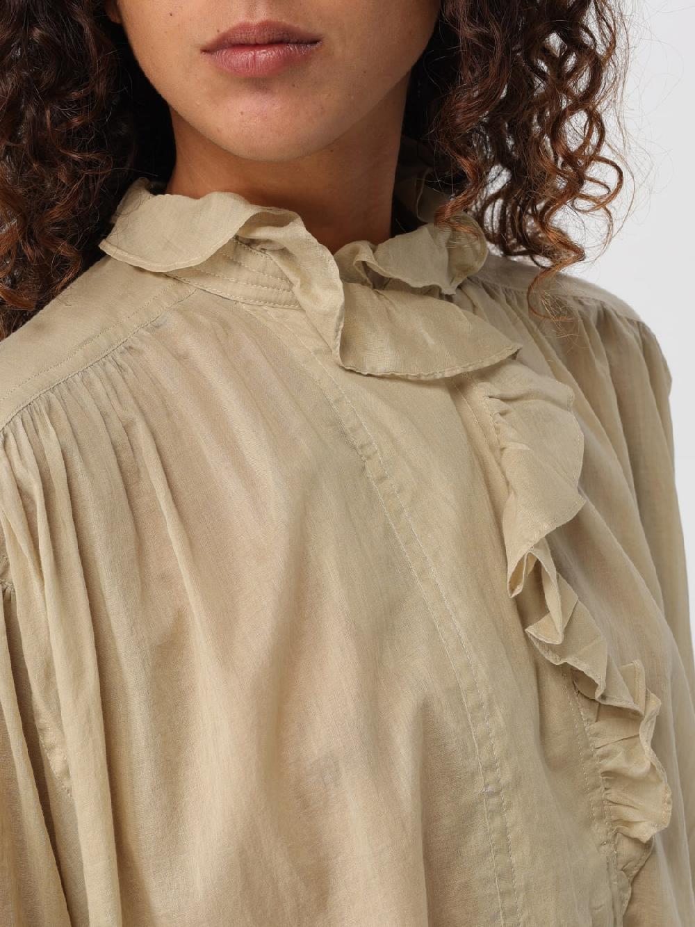 Giglio Camicia Isabel Marant Etoile In Popeline E Tulle