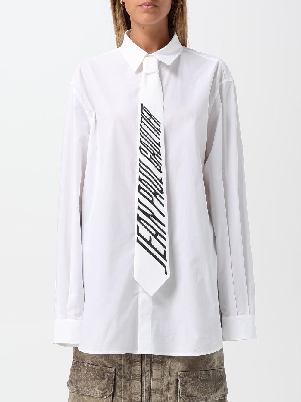 Giglio Camicia Jean Paul Gaultier in cotone con cravatta