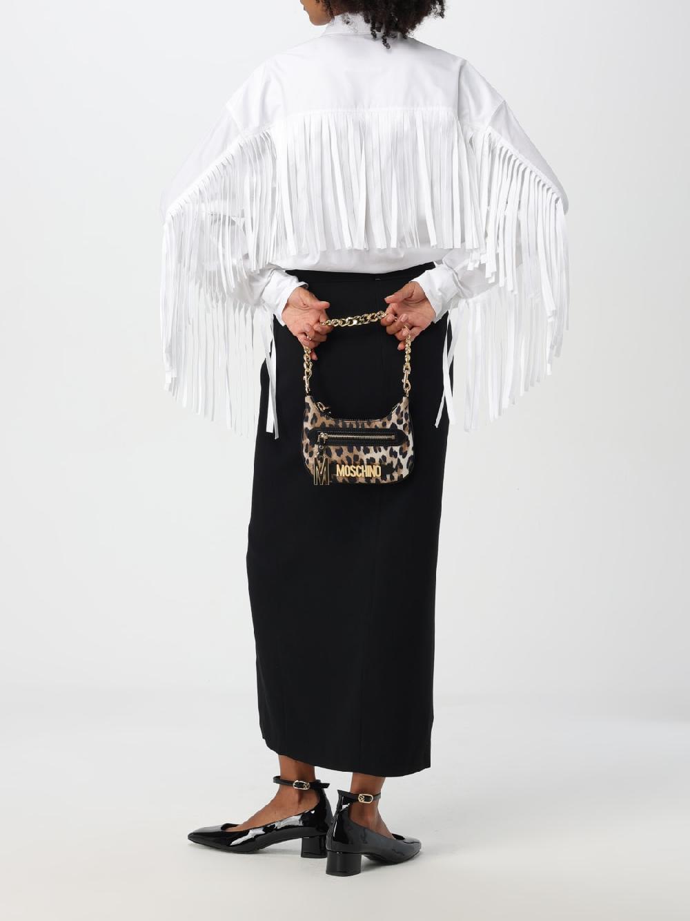 Giglio Camicia Moschino Couture In Cotone Con Frange