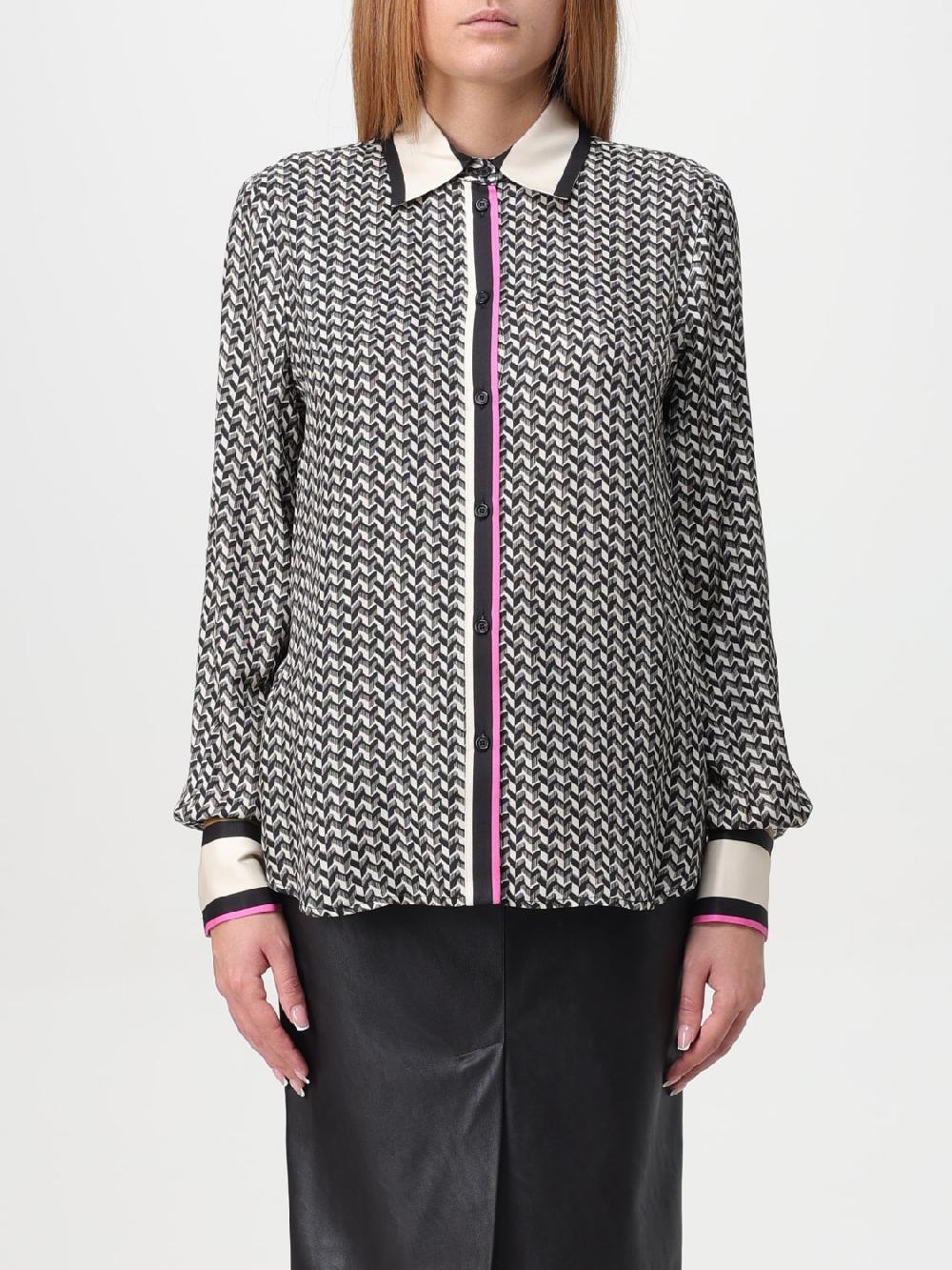 Giglio Camicia New Nora Pinko in viscosa con motivo all over