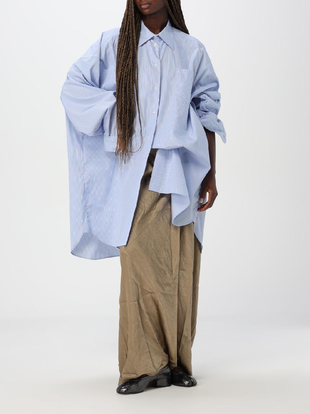 Giglio Camicia Oversize Maison Margiela In Cotone A Righe