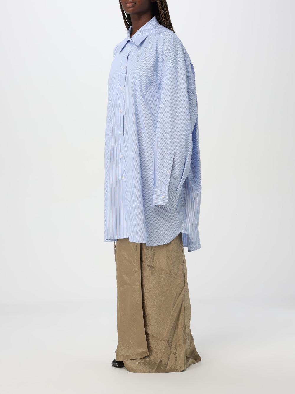 Giglio Camicia Oversize Maison Margiela In Cotone A Righe