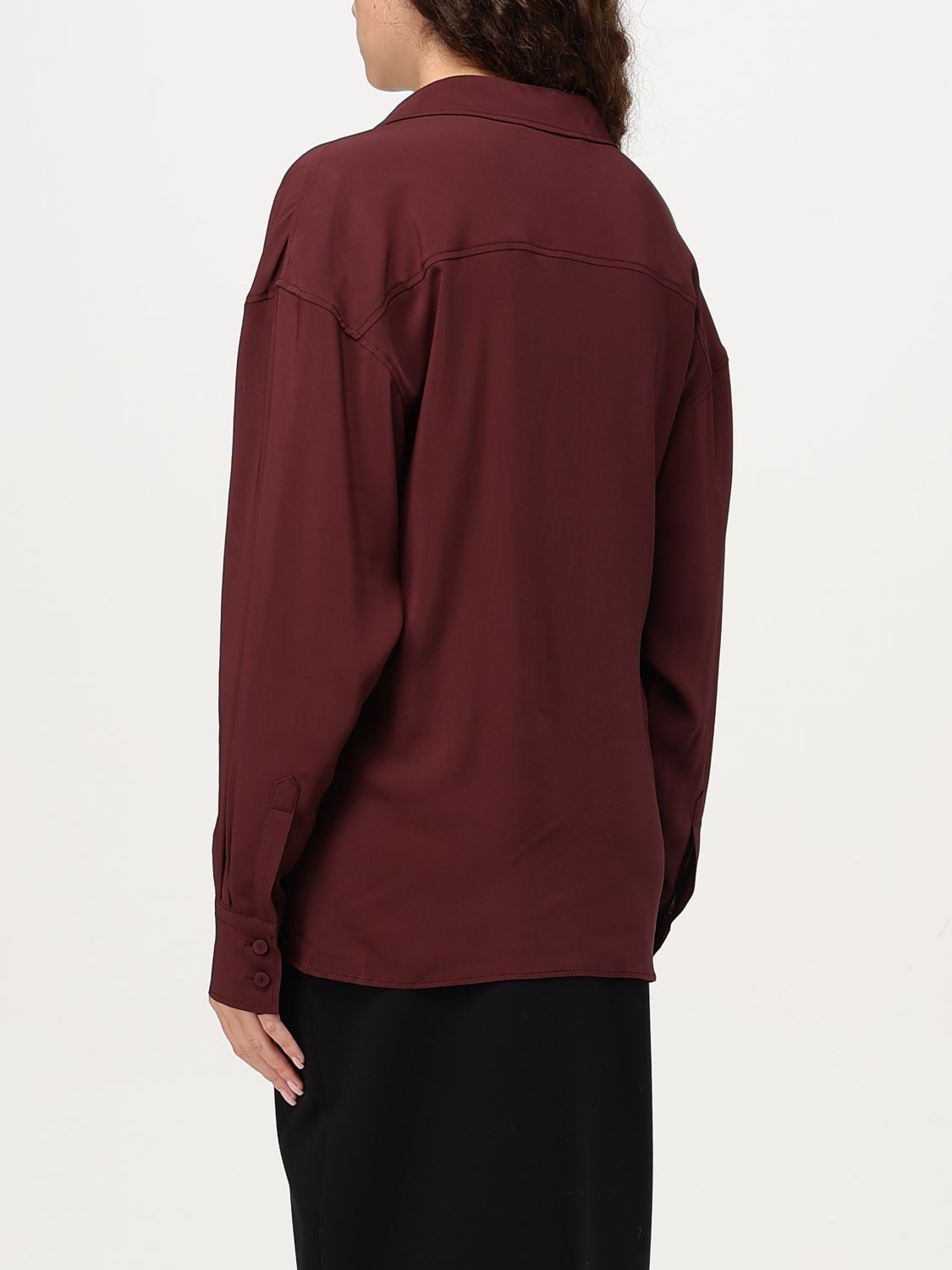 Giglio Camicia Philosophy Di Lorenzo Serafini In Viscosa Stretch