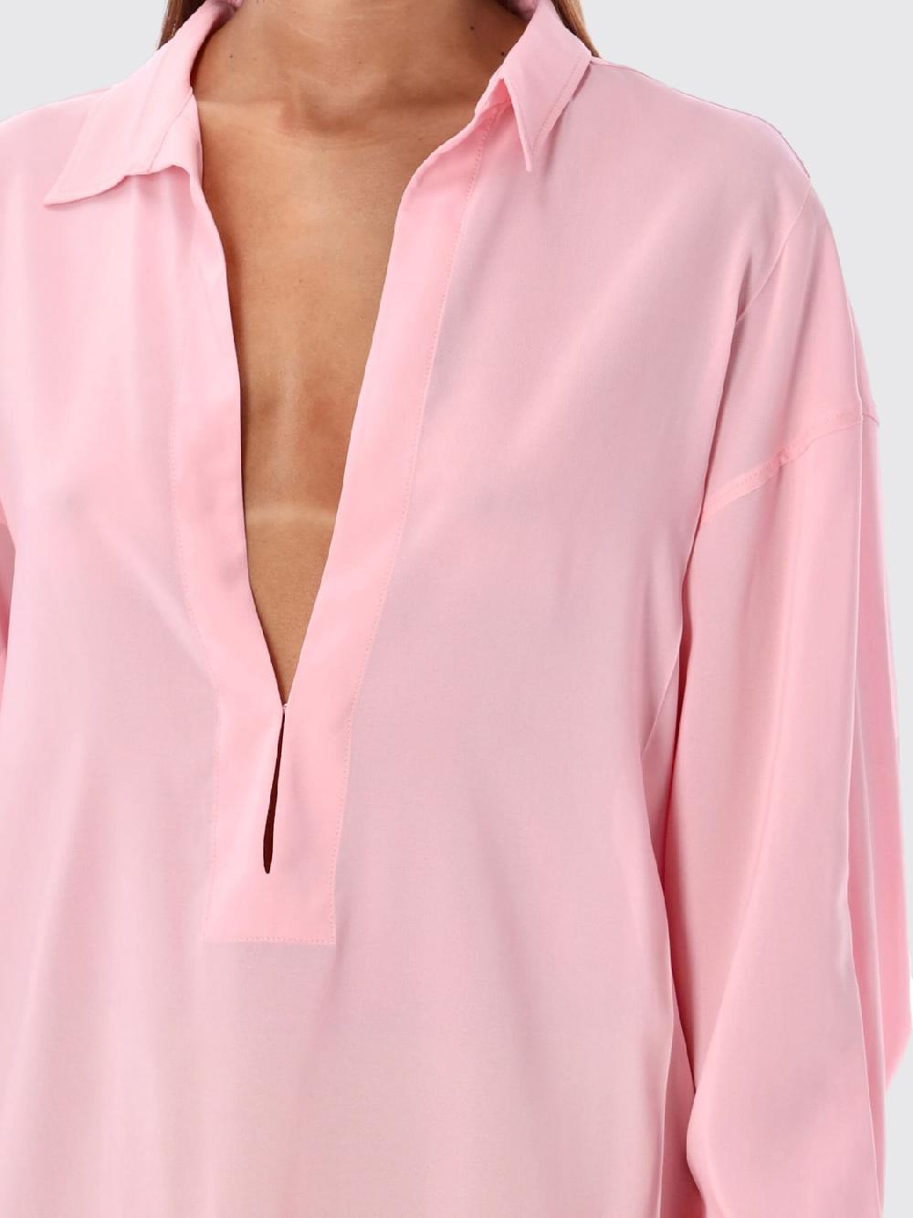 Giglio Camicia Philosophy Di Lorenzo Serafini In Viscosa Stretch