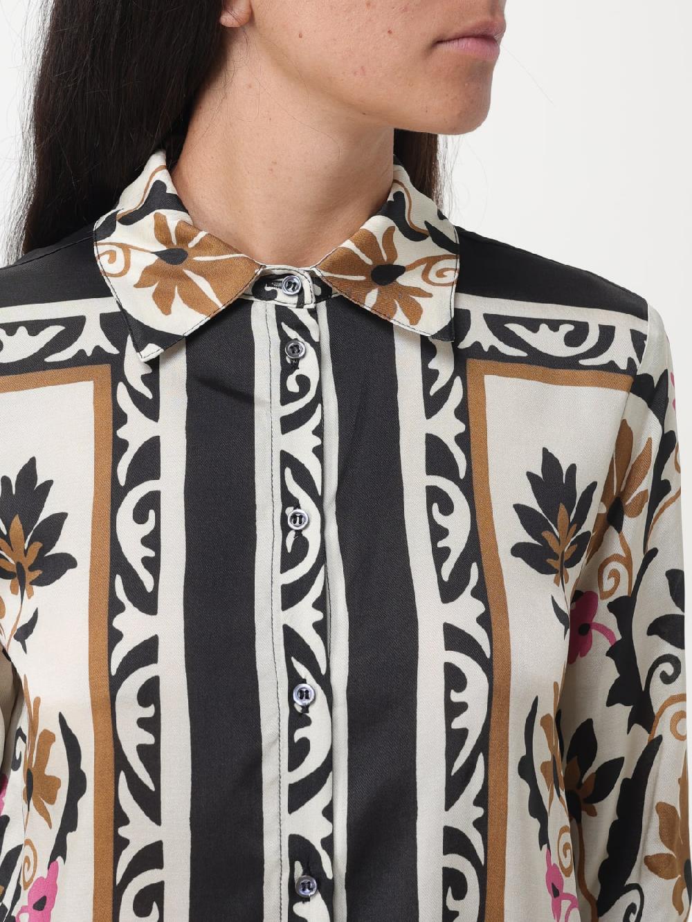 Giglio Camicia Pinko In Viscosa Con Stampa All Over