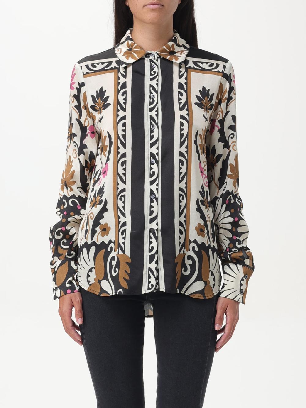 Giglio Camicia Pinko in viscosa con stampa all over