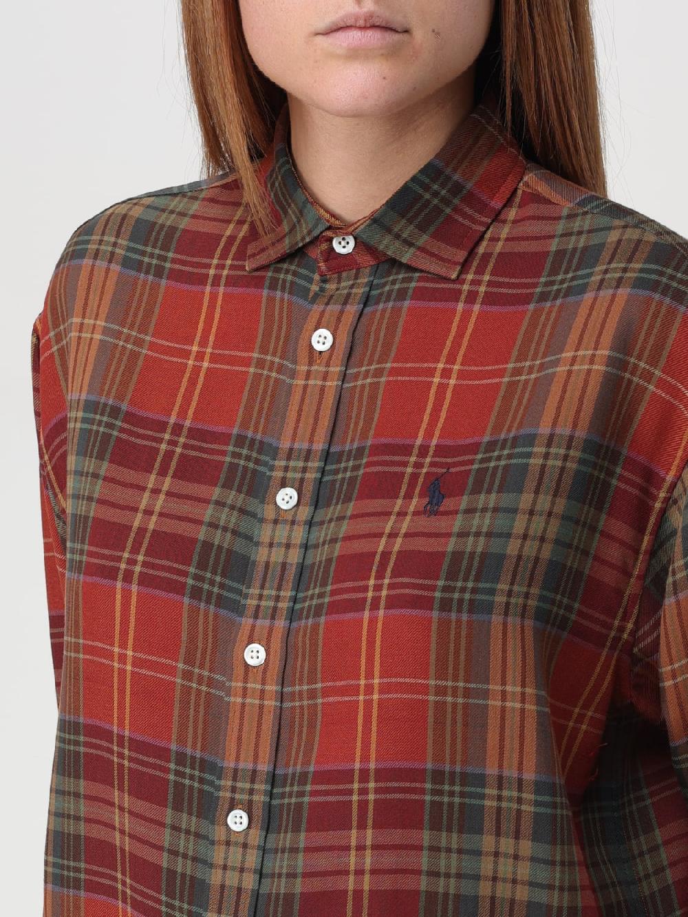 Giglio Camicia Polo Ralph Lauren In Misto Cotone Con Stampa Check