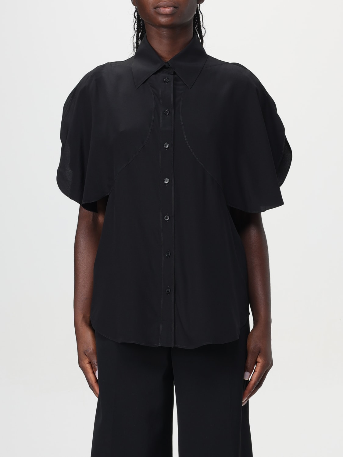 Giglio Camicia Stella McCartney in seta con rouches