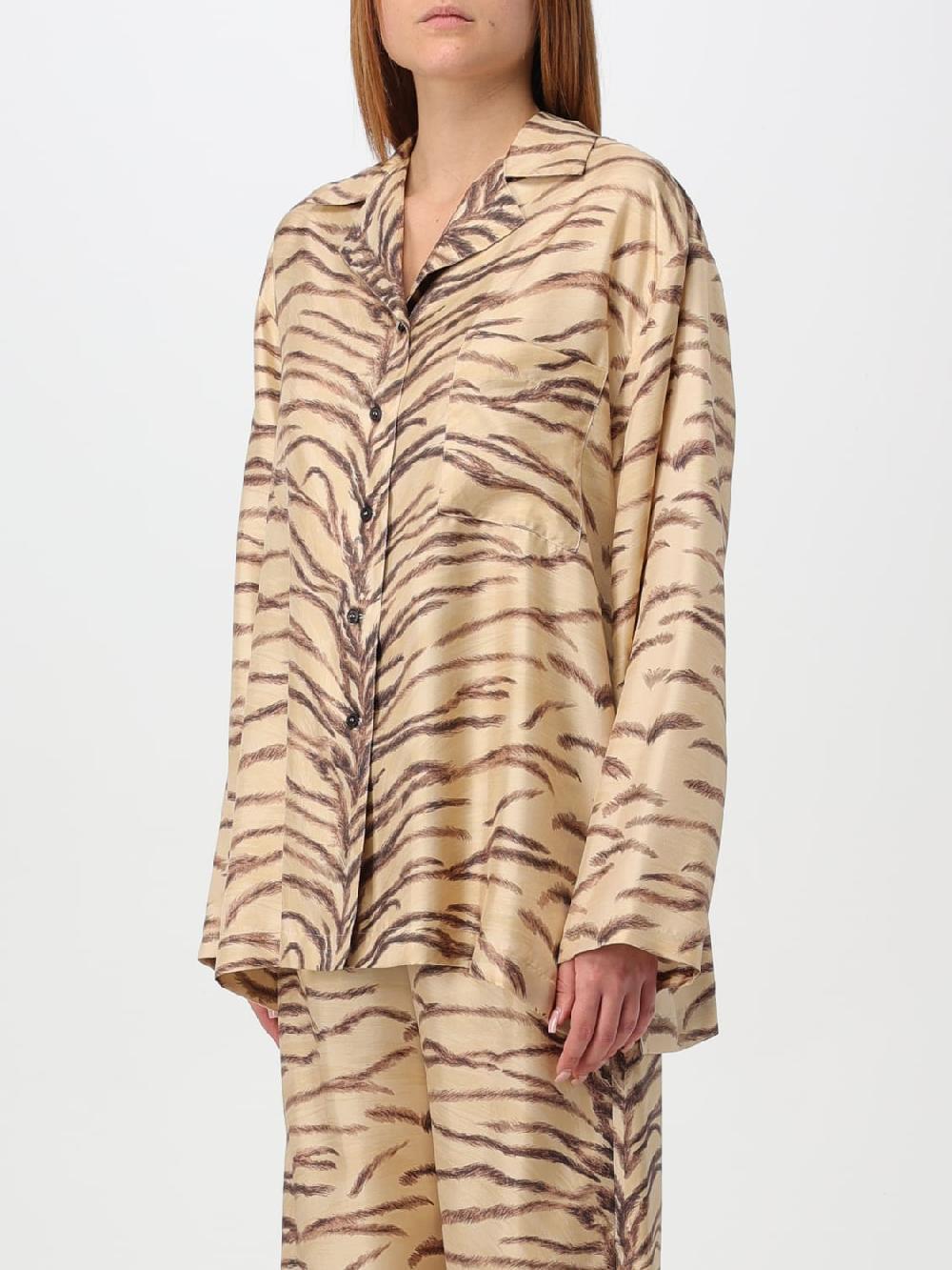 Giglio Camicia Stella McCartney In Seta Stampa Animalier