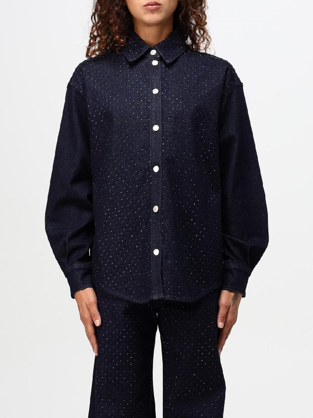 Giglio Camicia Twinset - Actitude in denim con strass