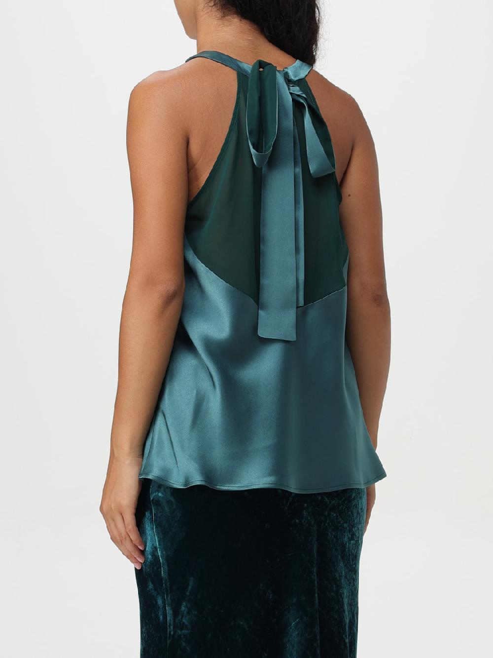 Giglio Canotta Con Scollo All'americana Pinko In Georgette