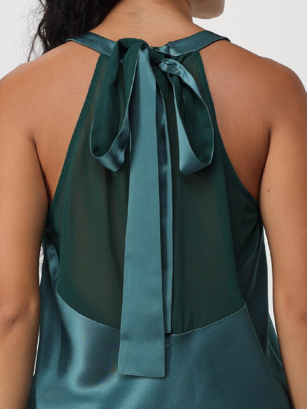 Giglio Canotta Con Scollo All'americana Pinko In Georgette