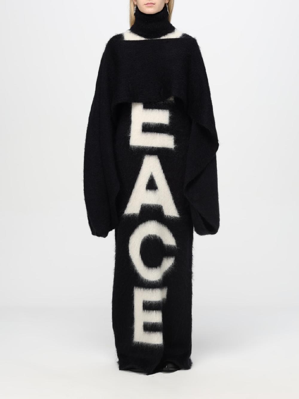 Giglio Cappa Moschino Couture in mohair garzato con guanti
