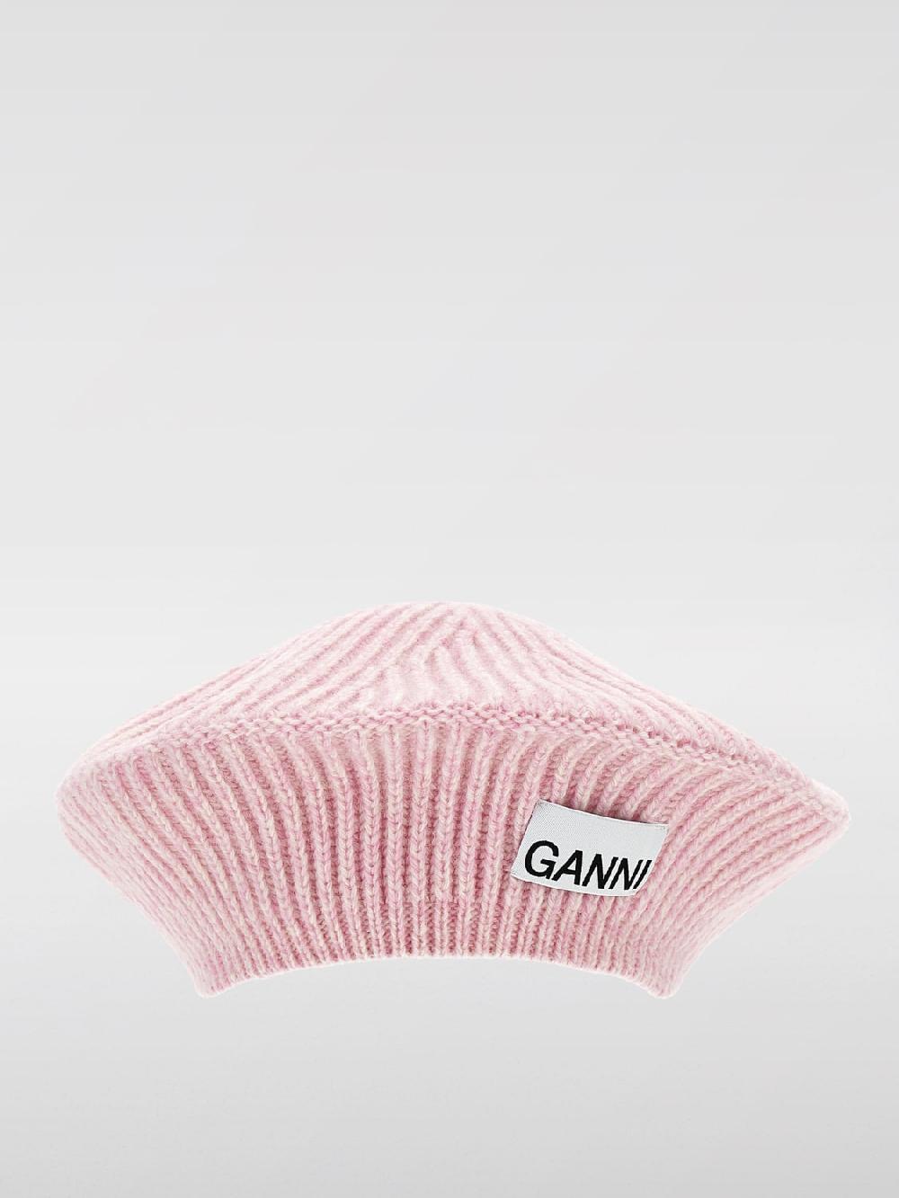 Giglio Cappello a basca Ganni in misto lana a coste