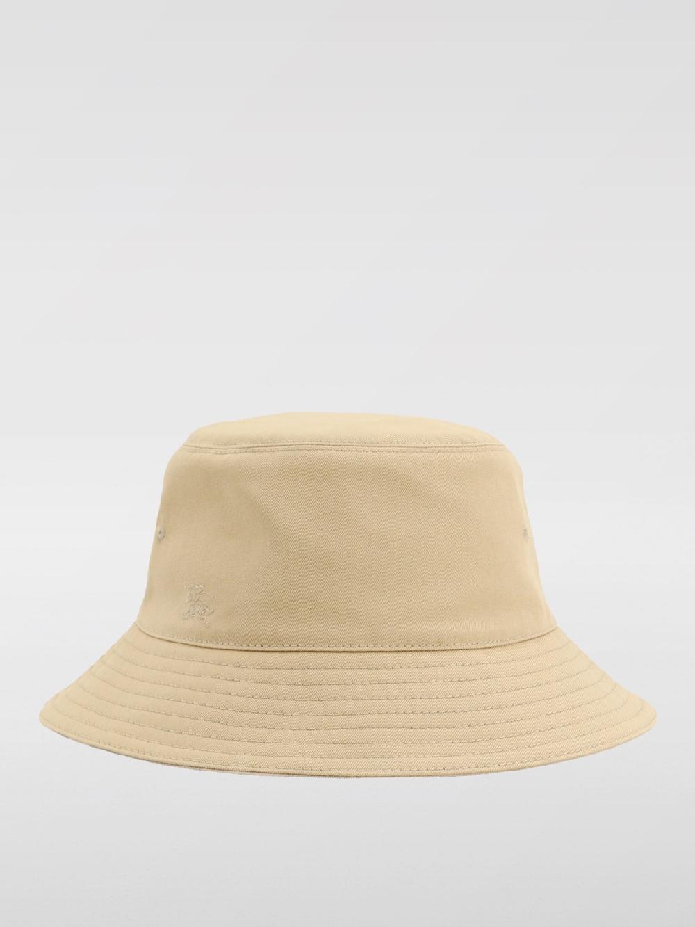 Giglio Cappello Burberry in cotone con Equestrian Knight ricamato