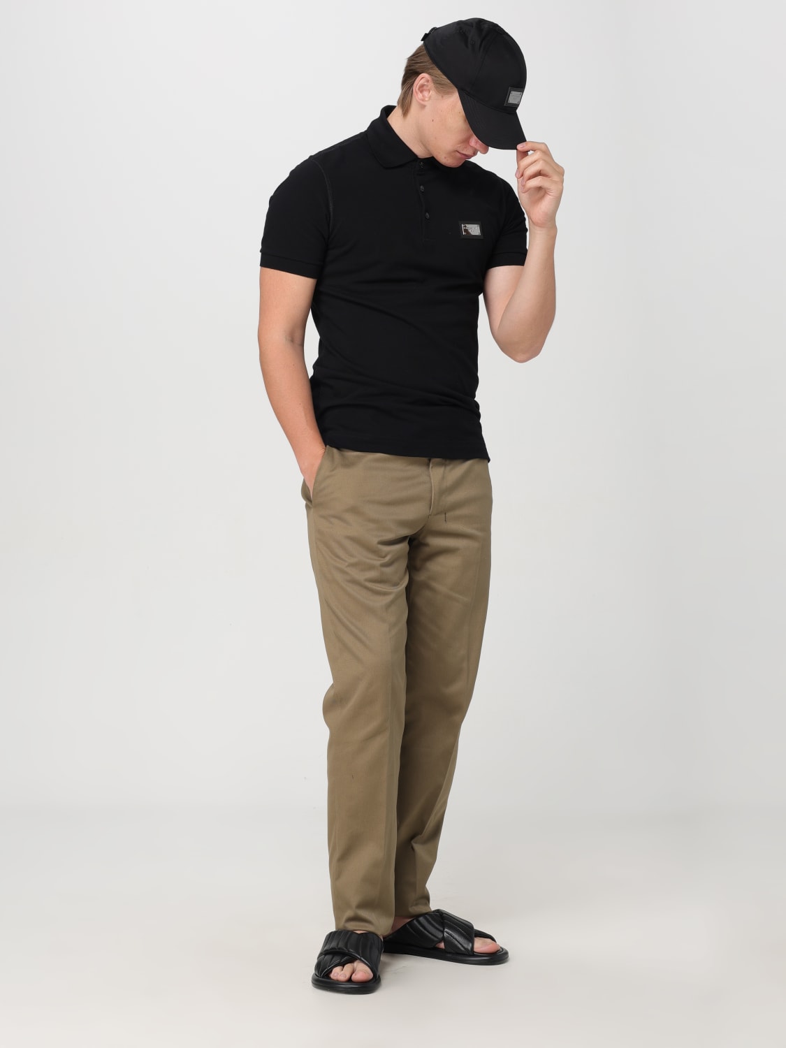 Giglio Cappello Dolce & Gabbana In Cotone Con Placca Logo