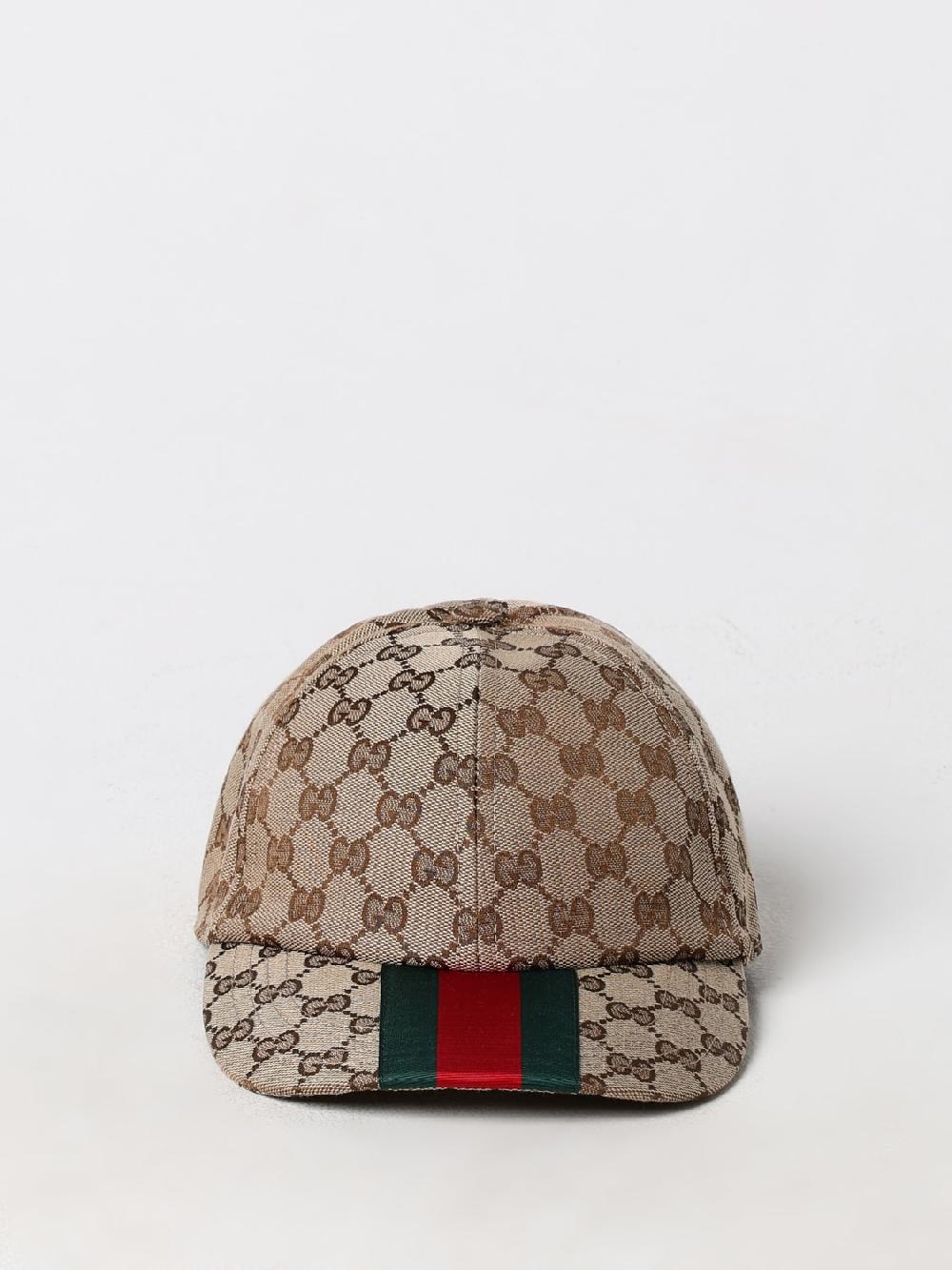 Giglio Cappello Gucci In Misto Cotone Con Monogram GG Jacquard