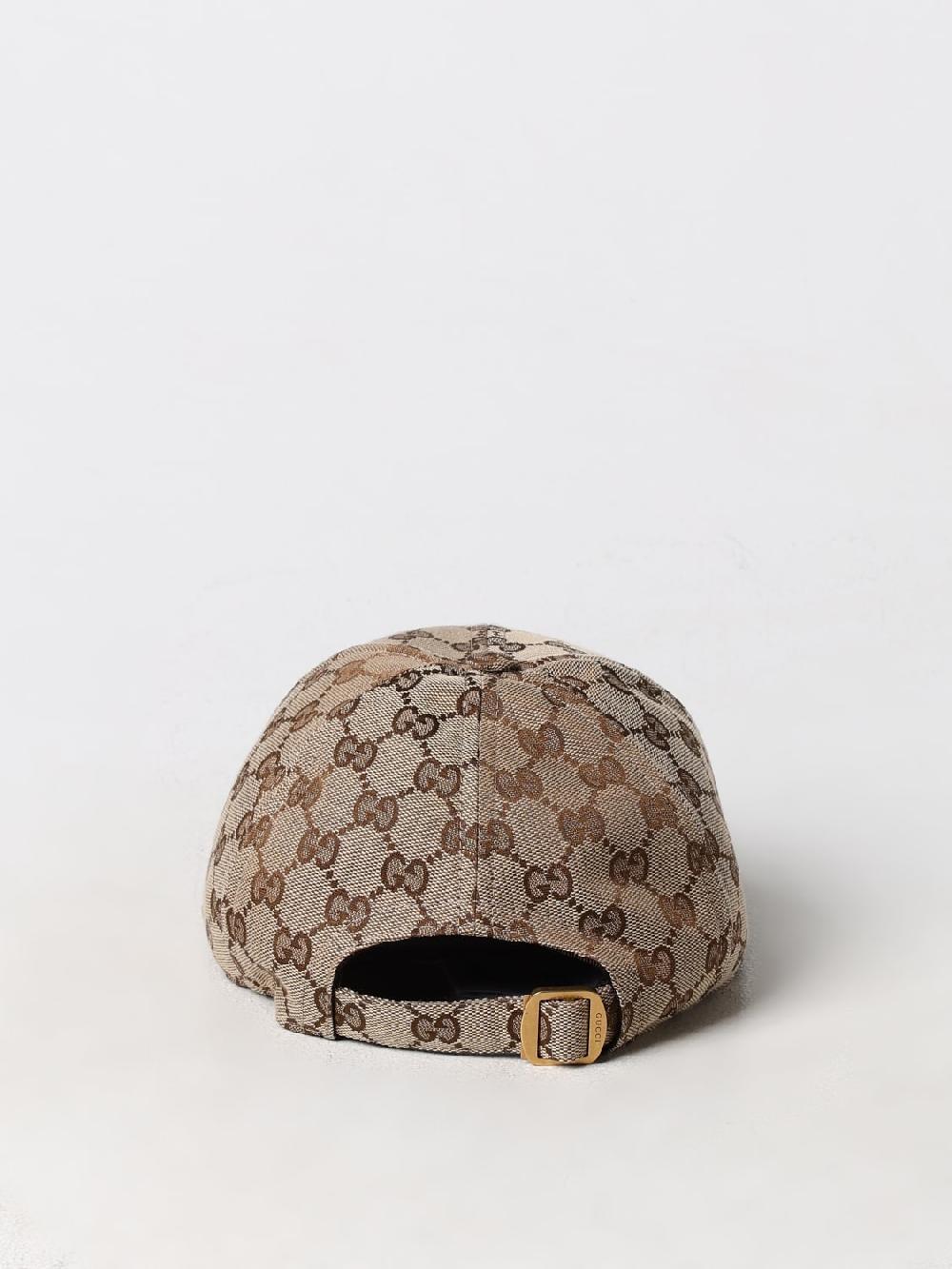 Giglio Cappello Gucci In Misto Cotone Con Monogram GG Jacquard