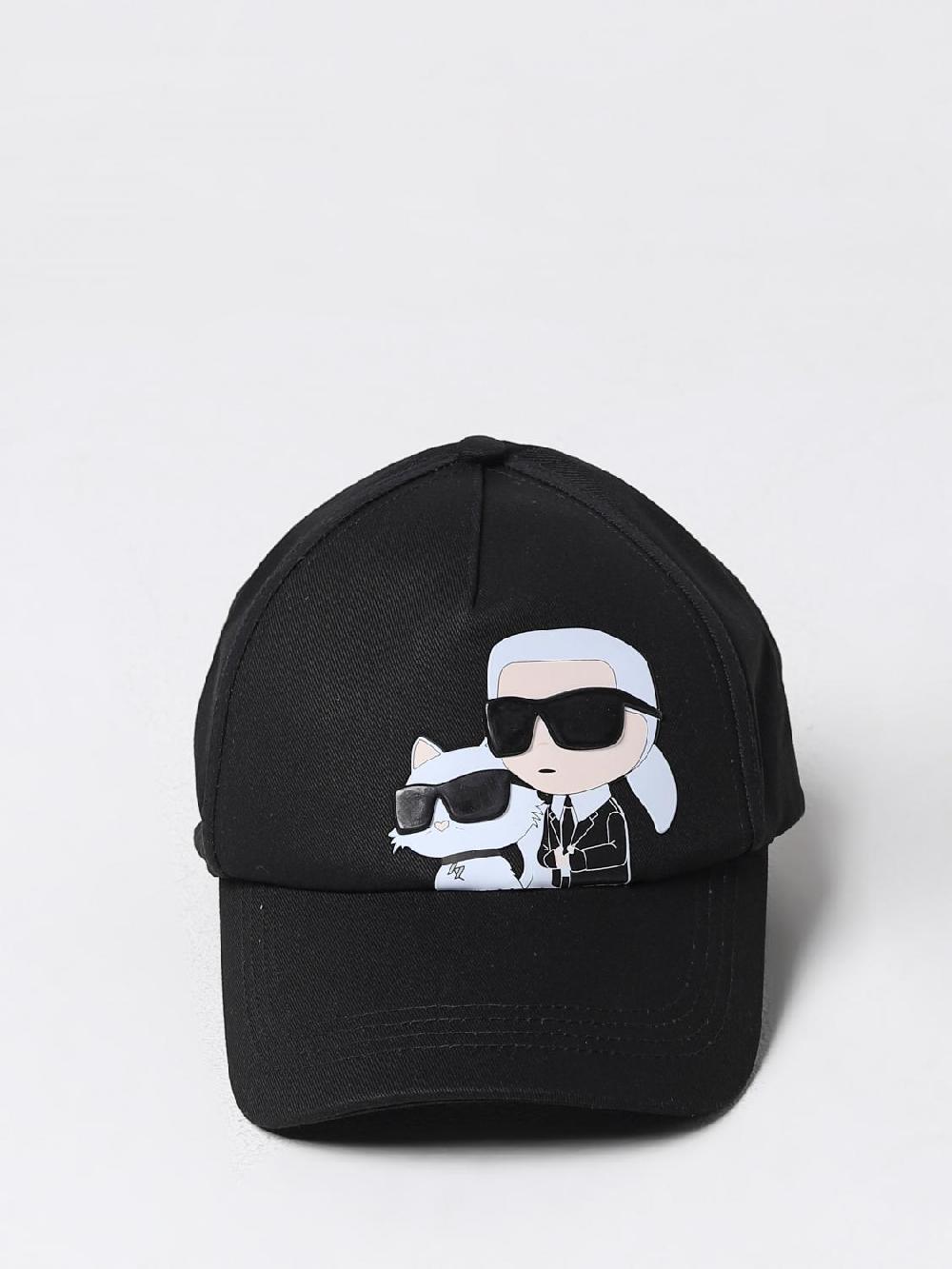 Giglio Cappello Karl Lagerfeld In Cotone Con Stampa