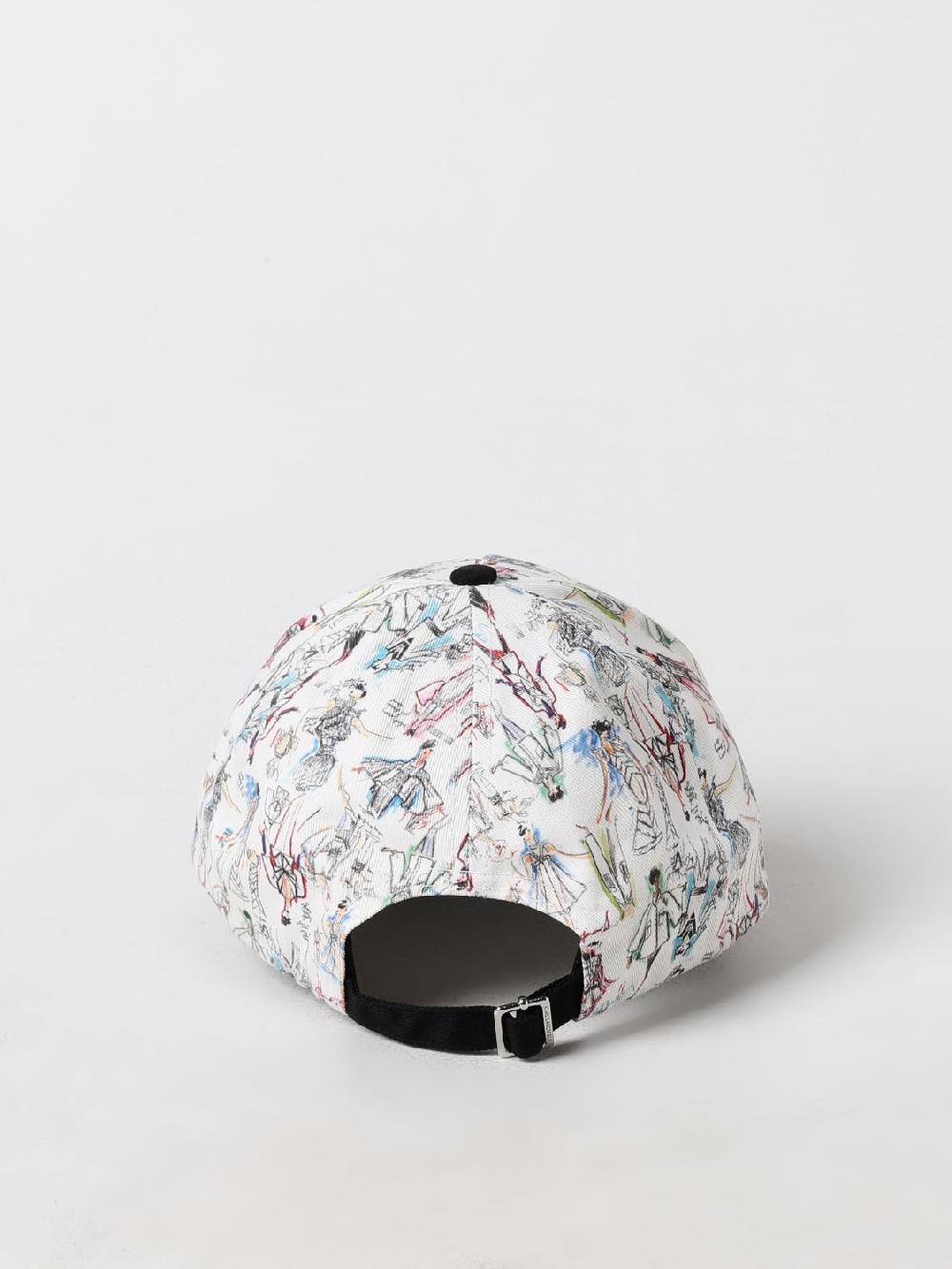 Giglio Cappello Karl Lagerfeld In Cotone Con Stampa Grafica All Over