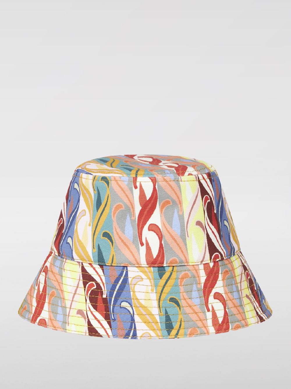 Giglio Cappello Paisley Etro in canvas di cotone multicolor