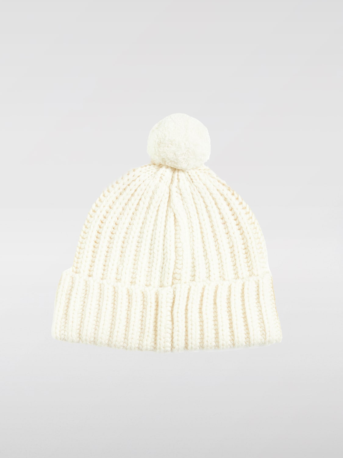 Giglio Cappello Polo Ralph Lauren In Lana A Coste Con Pompon