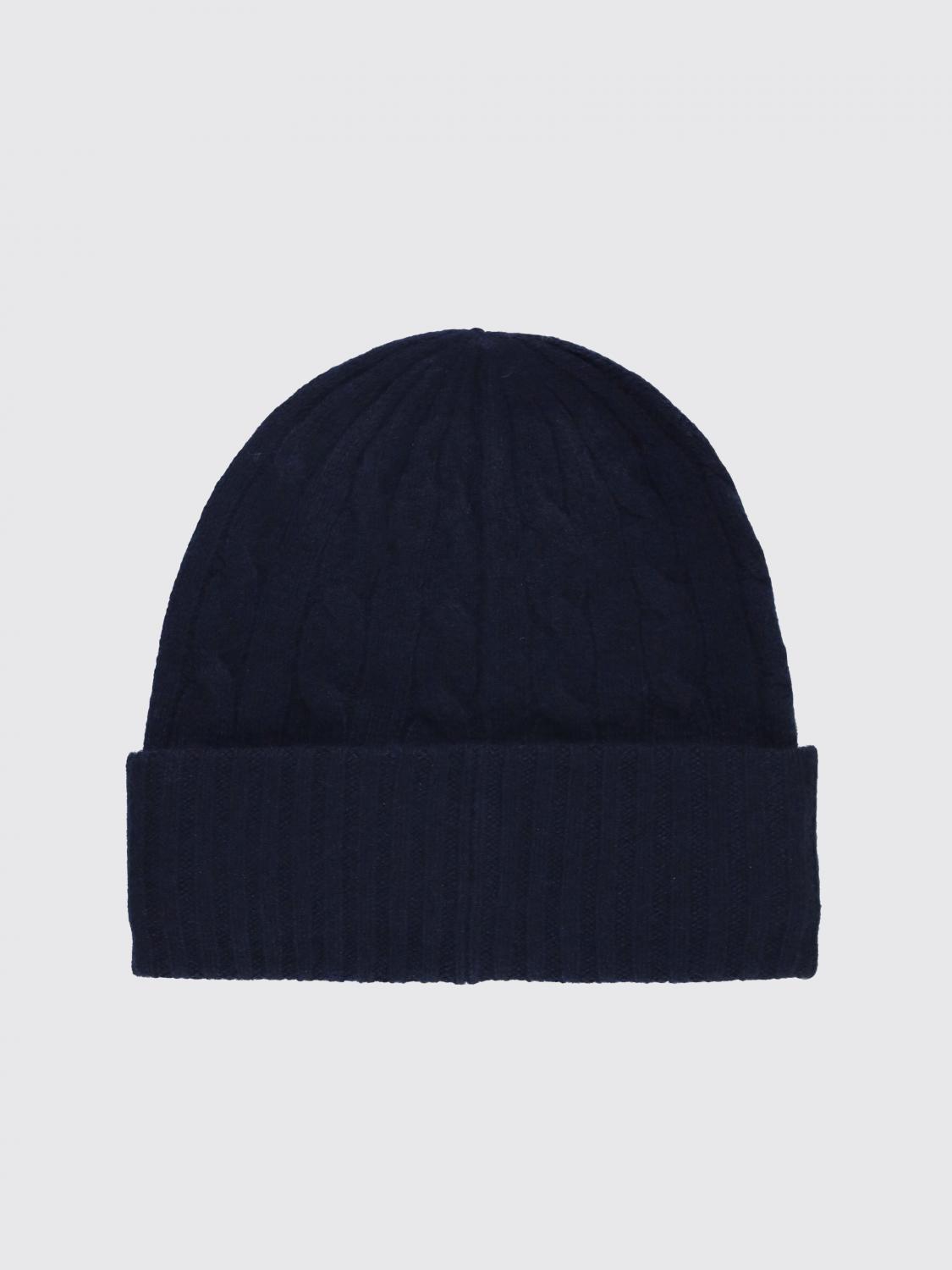 Giglio Cappello Polo Ralph Lauren In Lana Con Intarsio Intrecciato
