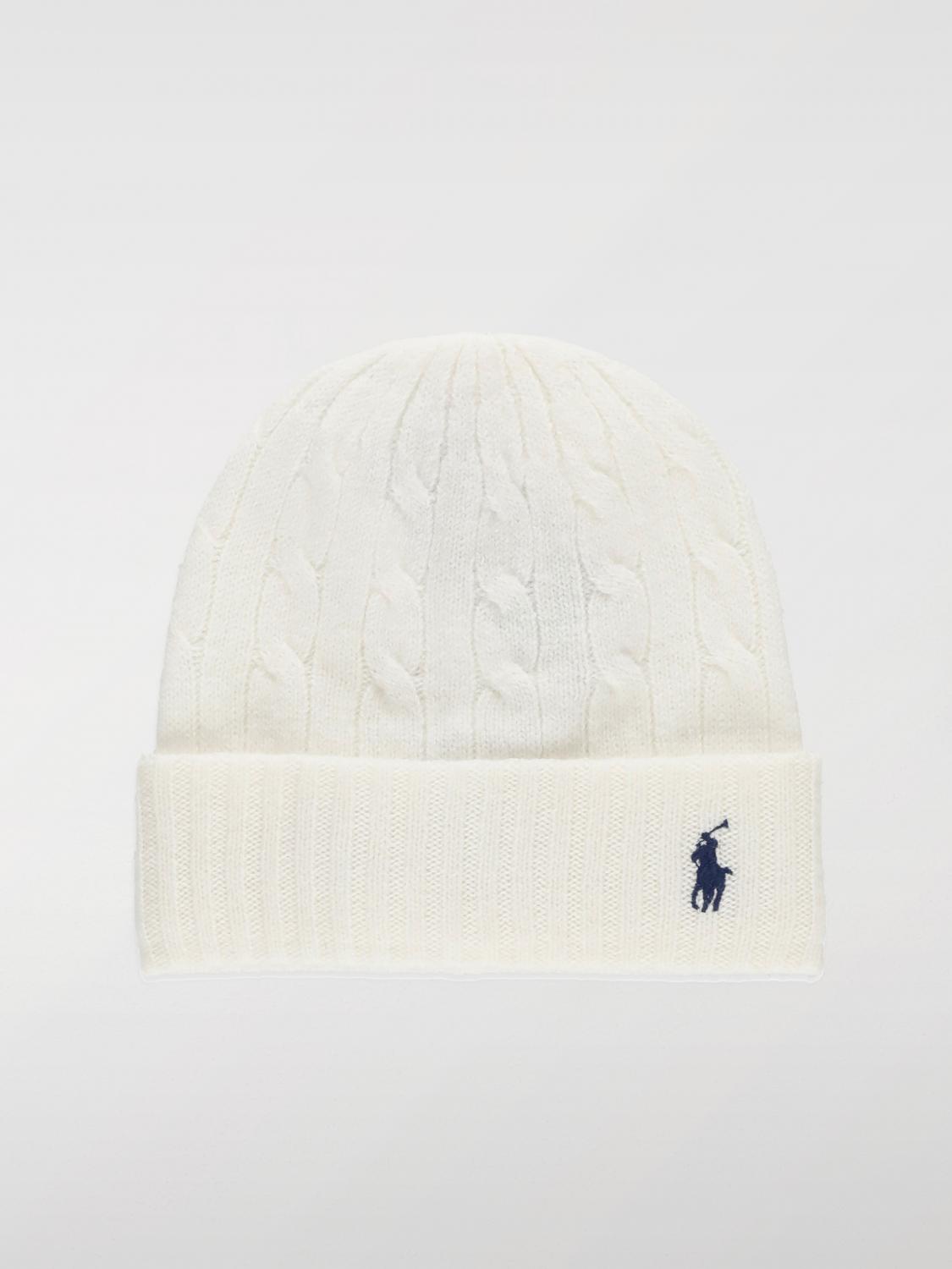 Giglio Cappello Polo Ralph Lauren in lana con intarsio intrecciato