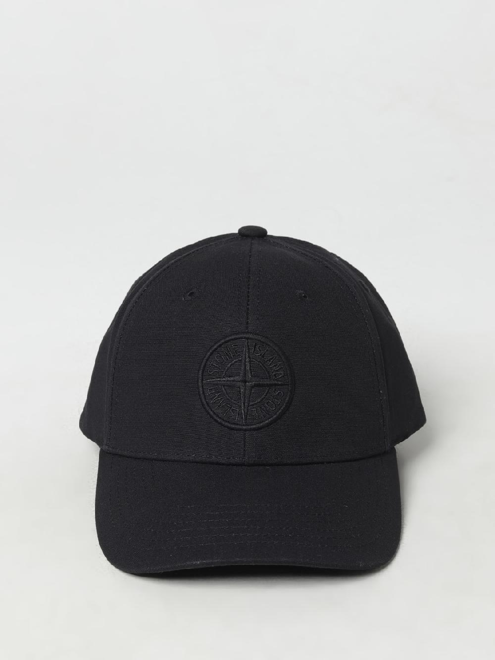 Giglio Cappello Stone Island In Cotone Con Logo Ricamato