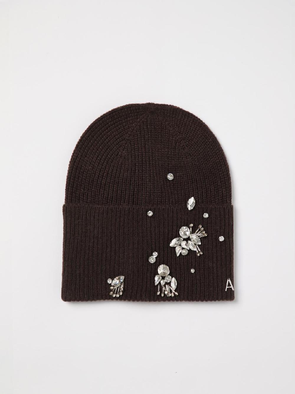 Giglio Cappello Twinset - Actitude in misto visvosa a coste con strass