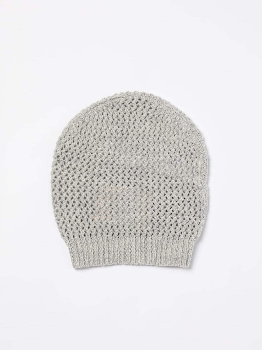 Giglio Cappello Twinset In Misto Lana Con Logo Intarsiato