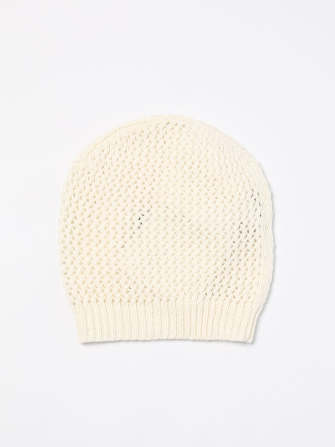 Giglio Cappello Twinset In Misto Lana Con Logo Intarsiato
