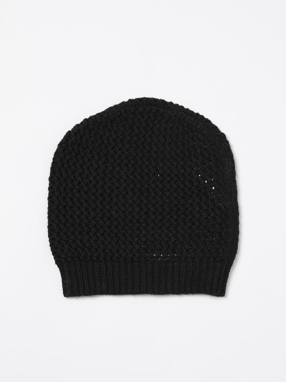 Giglio Cappello Twinset In Misto Lana Con Logo Intarsiato