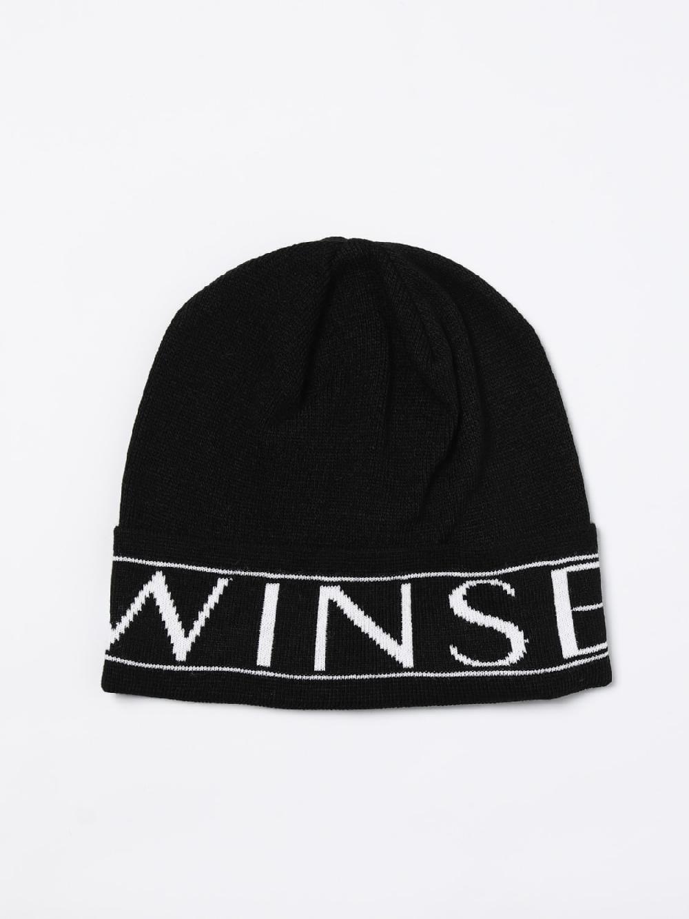 Giglio Cappello Twinset in viscosa con logo jacquard