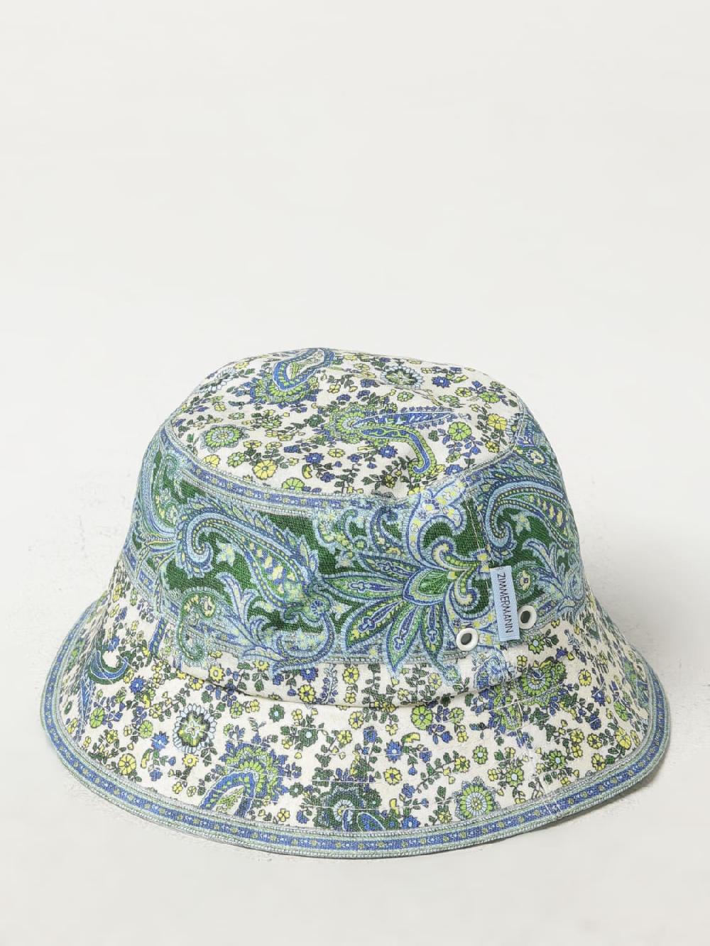 Giglio Cappello Zimmermann in cotone con motivo paisley all over