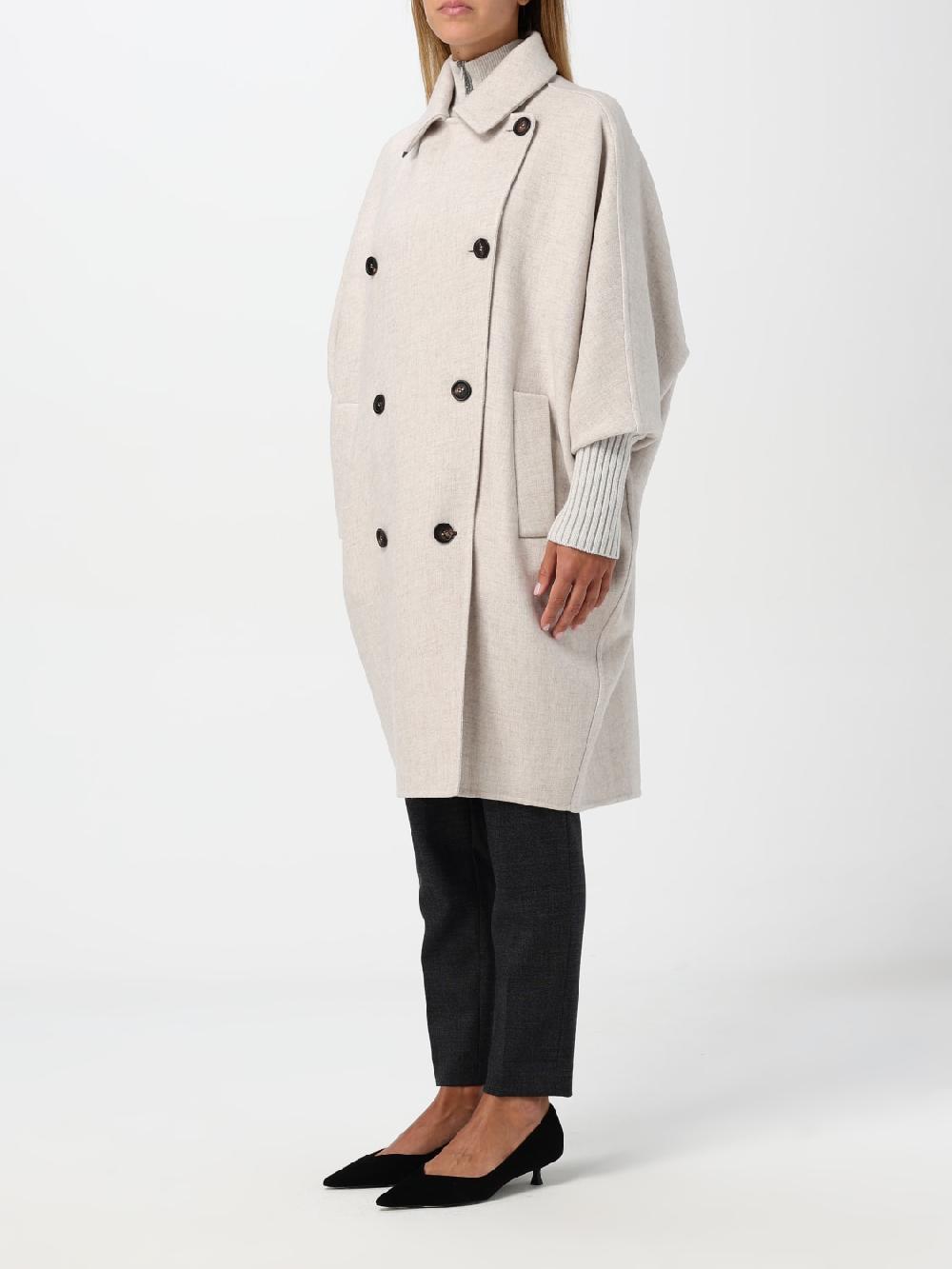 Giglio Cappotto A Doppiopetto Brunello Cucinelli In Cashmere