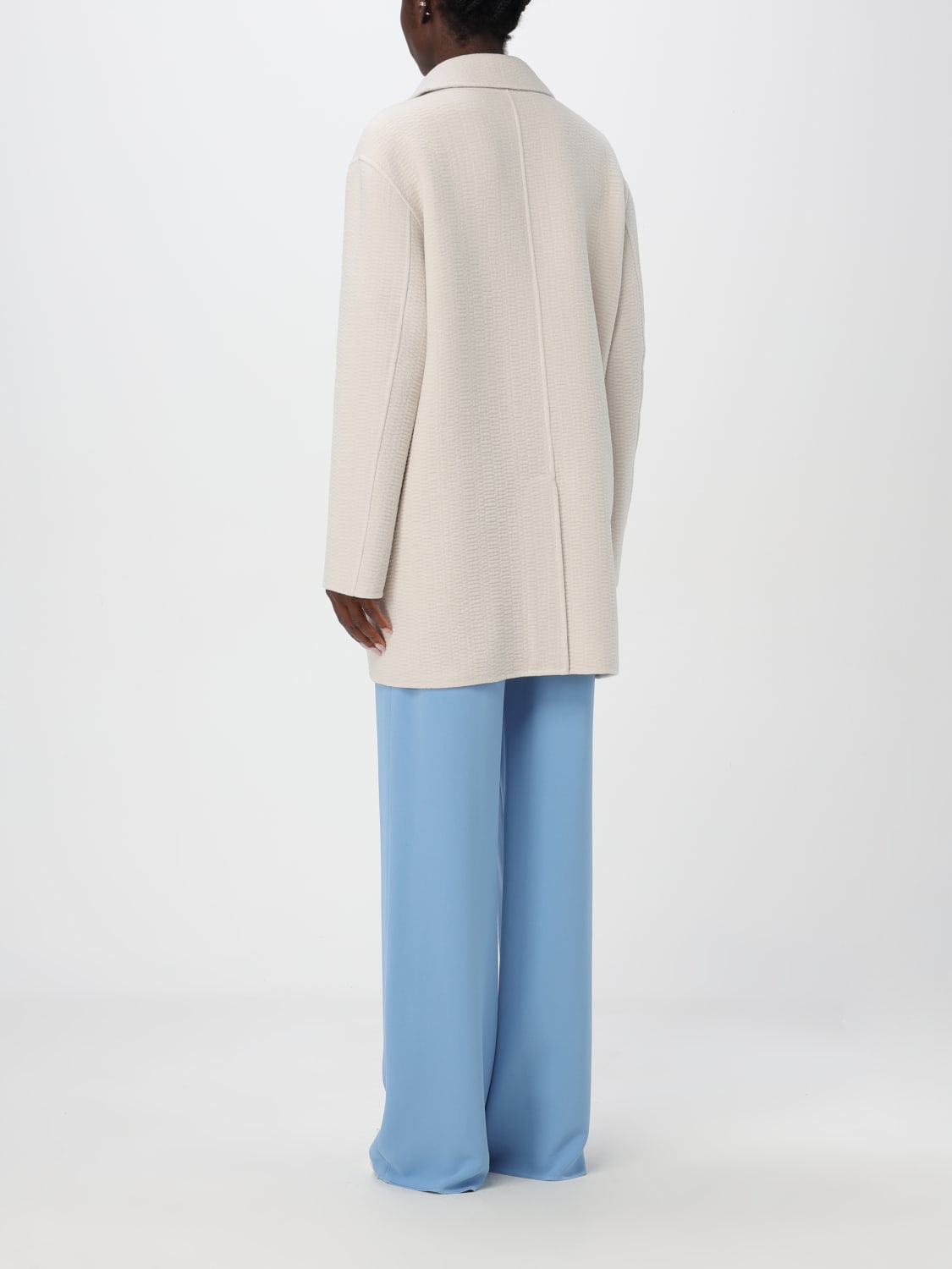 Giglio Cappotto A Doppiopetto Emporio Armani In Misto Lana