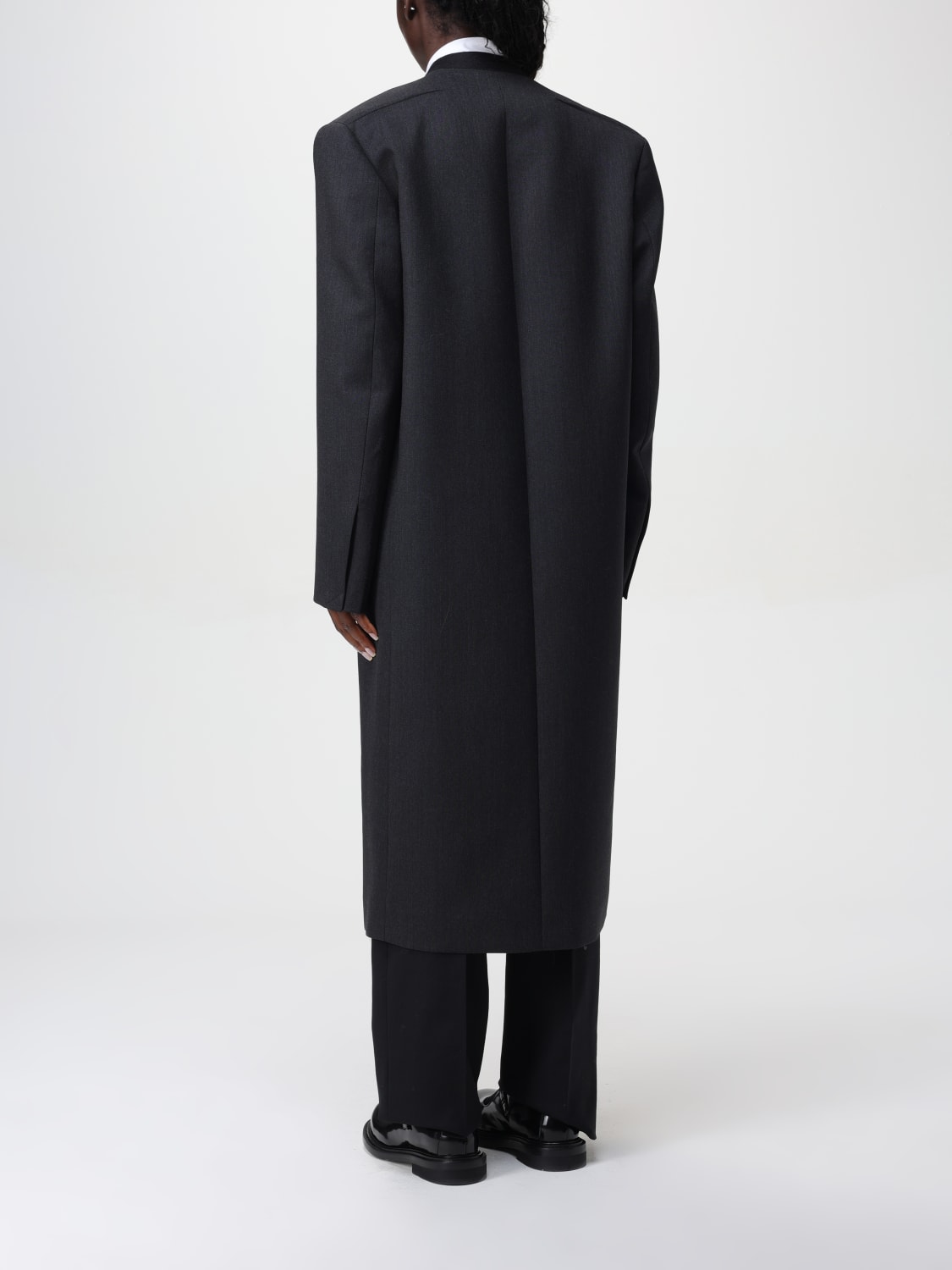 Giglio Cappotto A Doppiopetto Lungo Moschino Couture