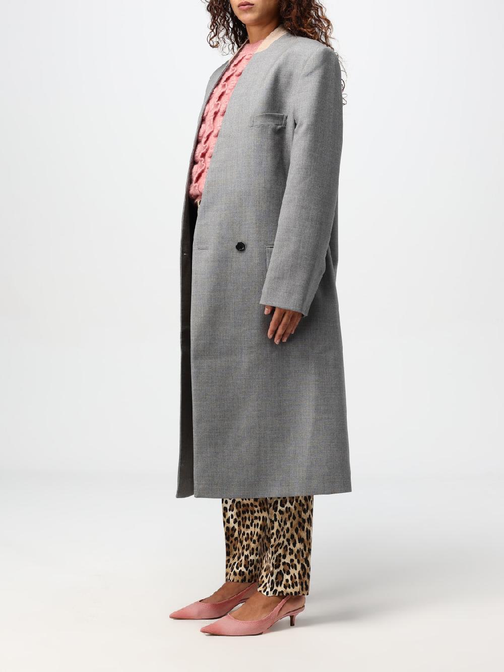 Giglio Cappotto A Doppiopetto Lungo Moschino Couture