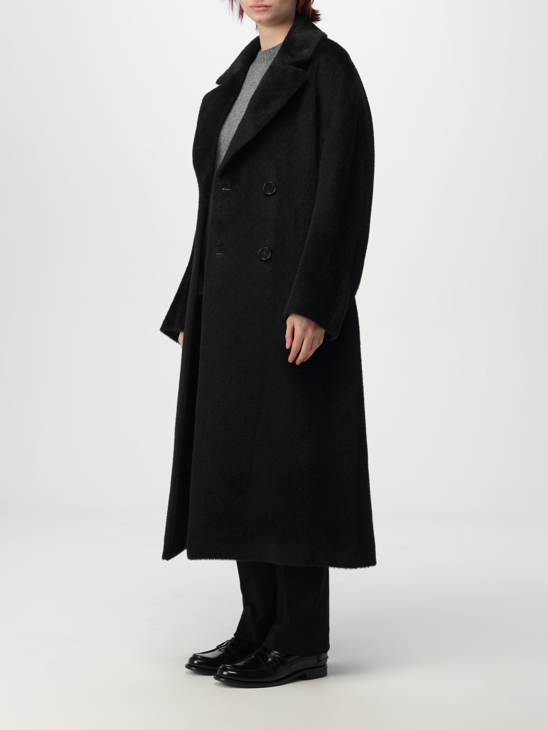 Giglio Cappotto A Doppiopetto 'S Max Mara In Misto Lana