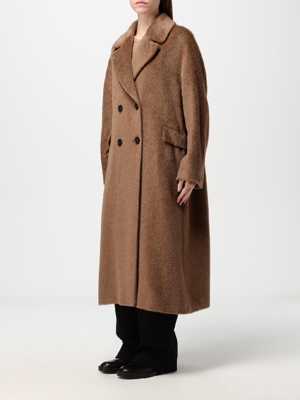 Giglio Cappotto A Doppiopetto 'S Max Mara In Misto Lana