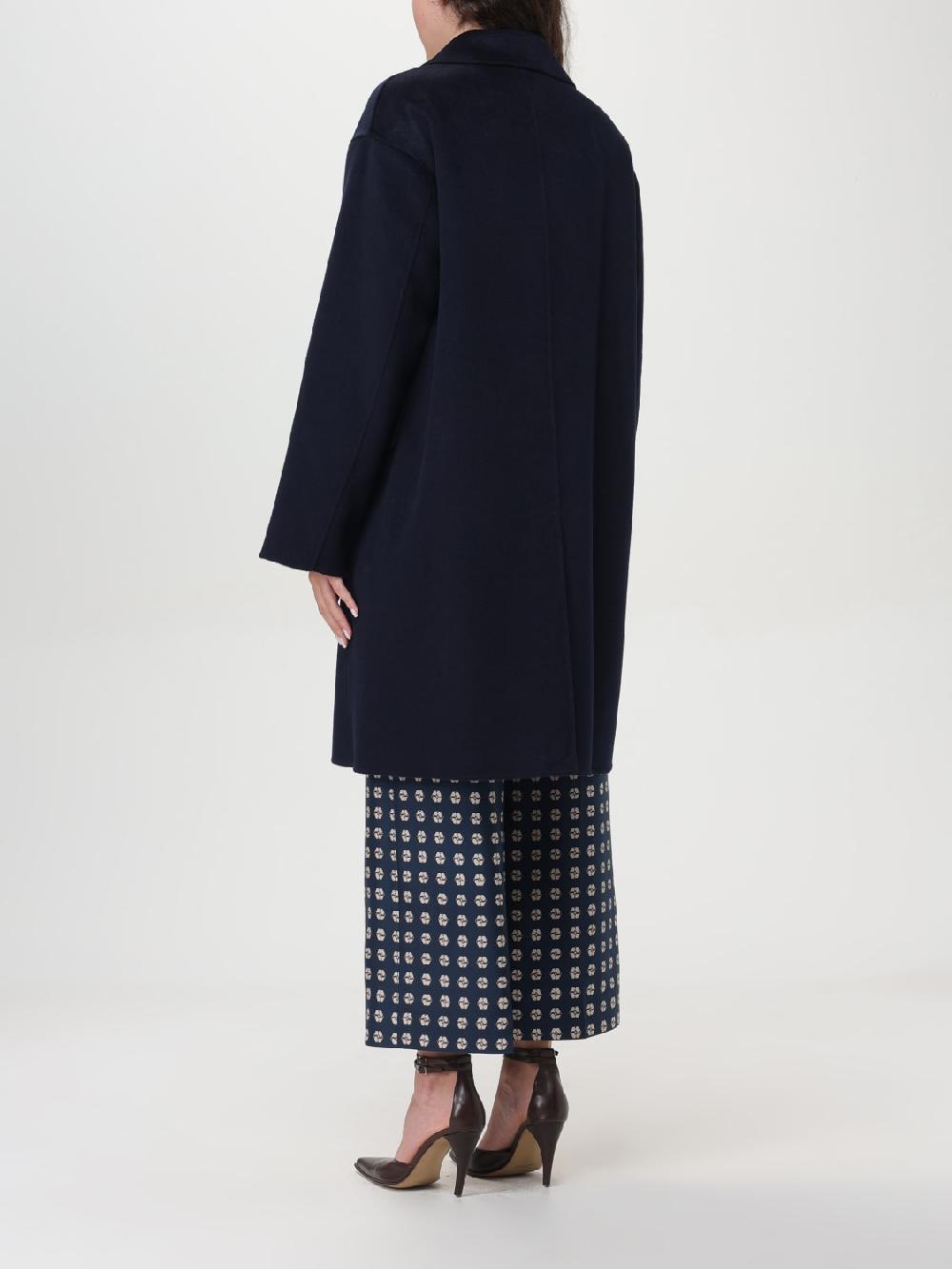Giglio Cappotto A Monopetto 's Max Mara In Lana Vergine