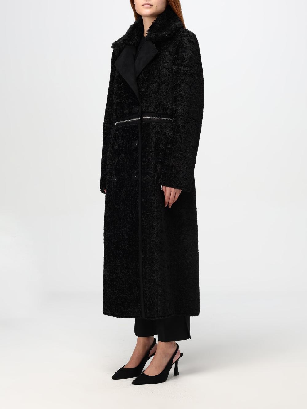 Giglio Cappotto A Reversibile Patrizia Pepe In Tessuto Scamosciato
