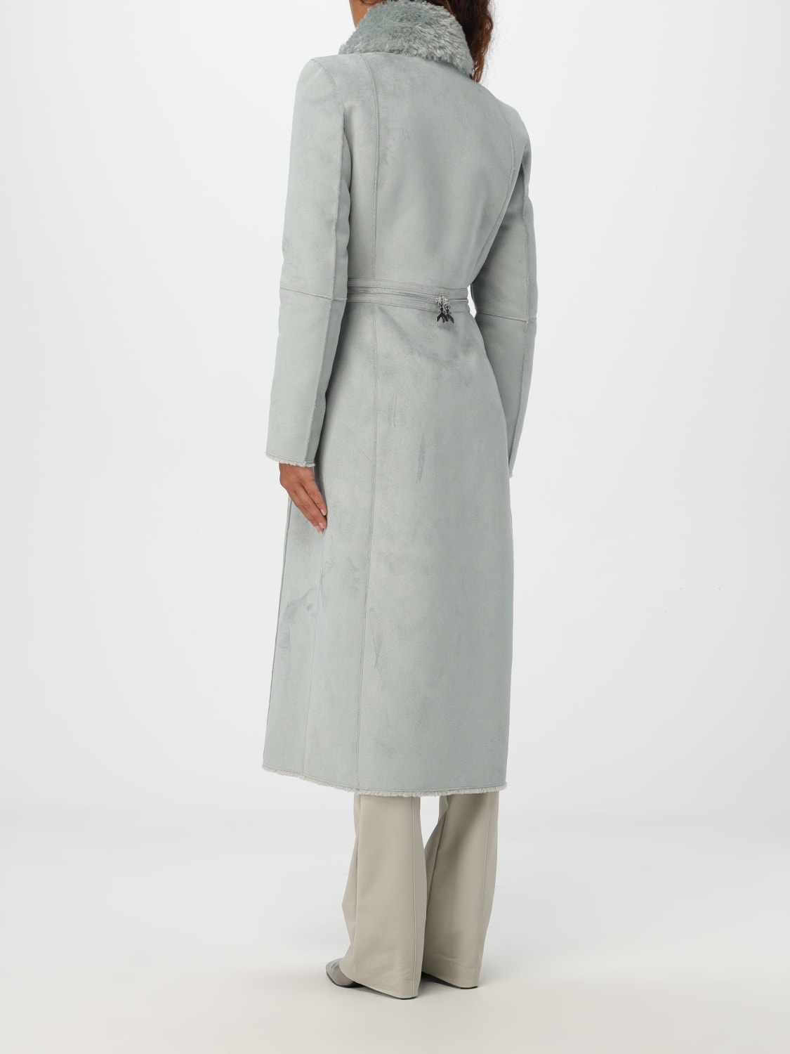 Giglio Cappotto A Reversibile Patrizia Pepe In Tessuto Scamosciato