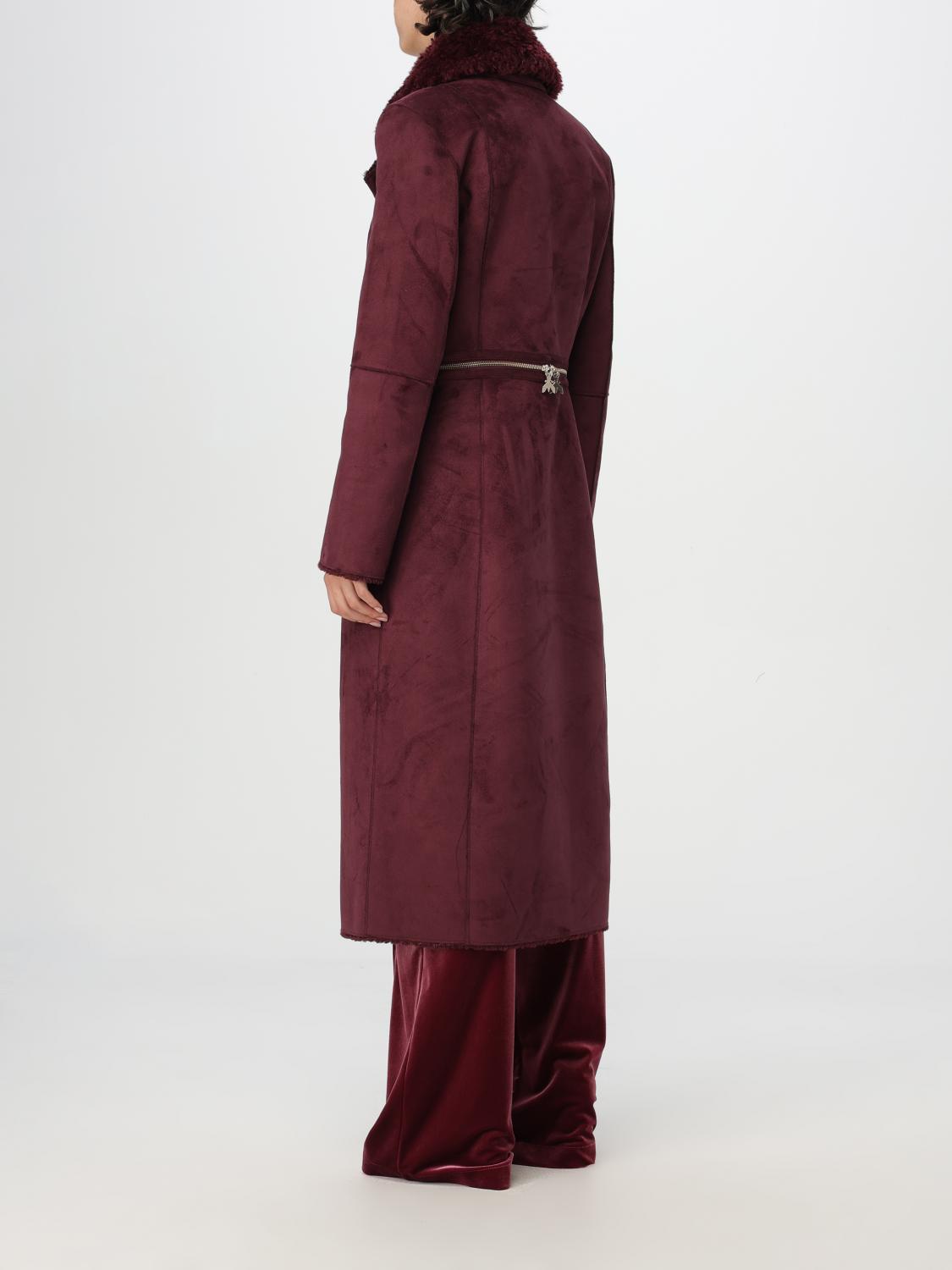 Giglio Cappotto A Reversibile Patrizia Pepe In Tessuto Scamosciato