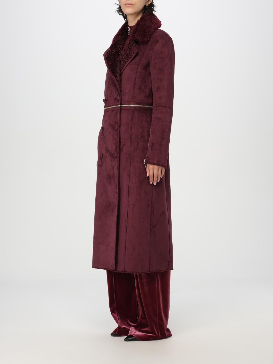 Giglio Cappotto A Reversibile Patrizia Pepe In Tessuto Scamosciato