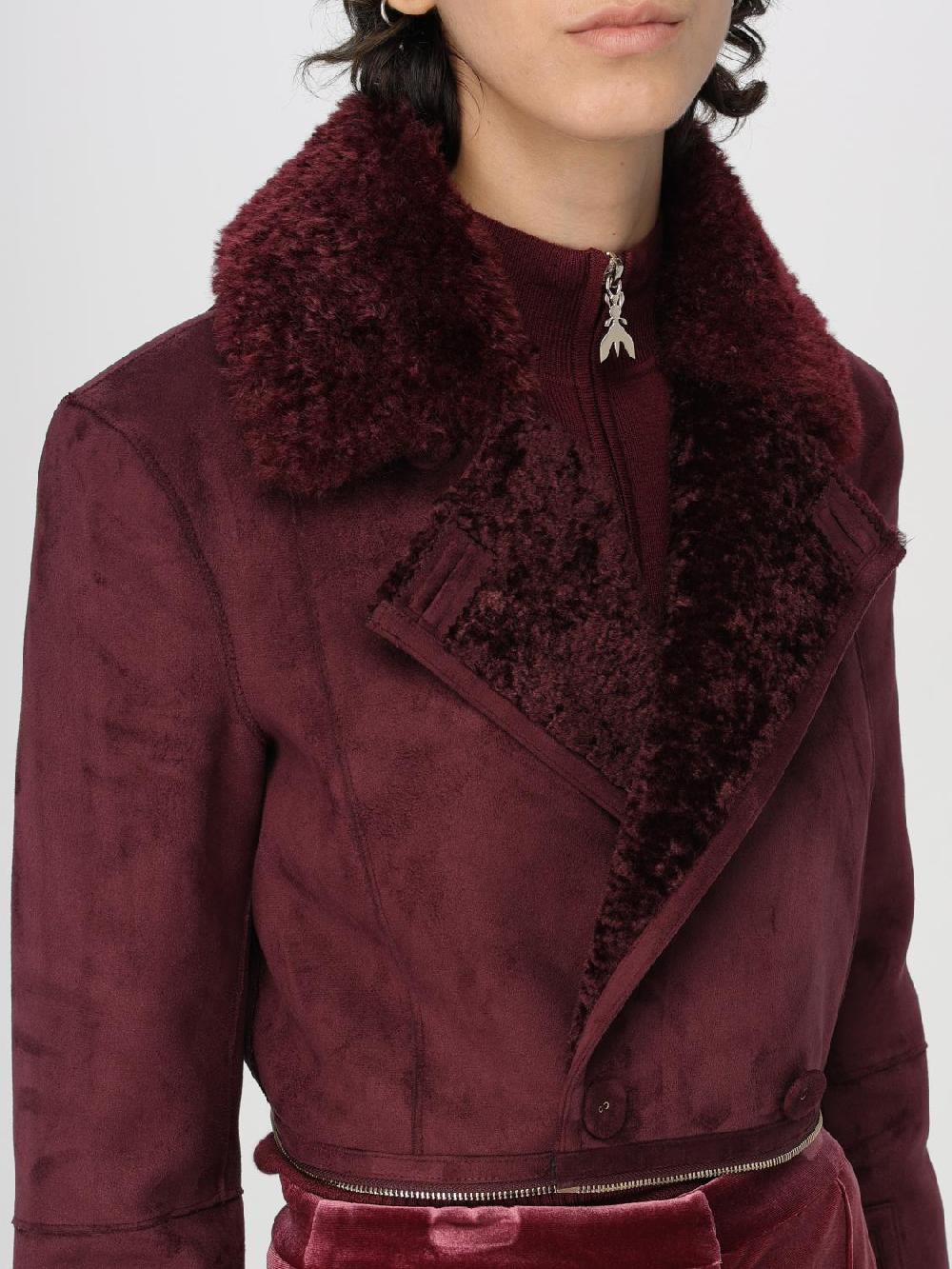 Giglio Cappotto A Reversibile Patrizia Pepe In Tessuto Scamosciato