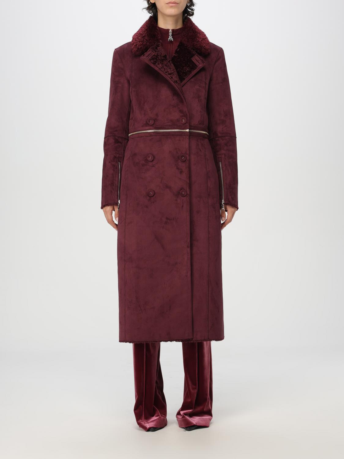 Giglio Cappotto a reversibile Patrizia Pepe in tessuto scamosciato