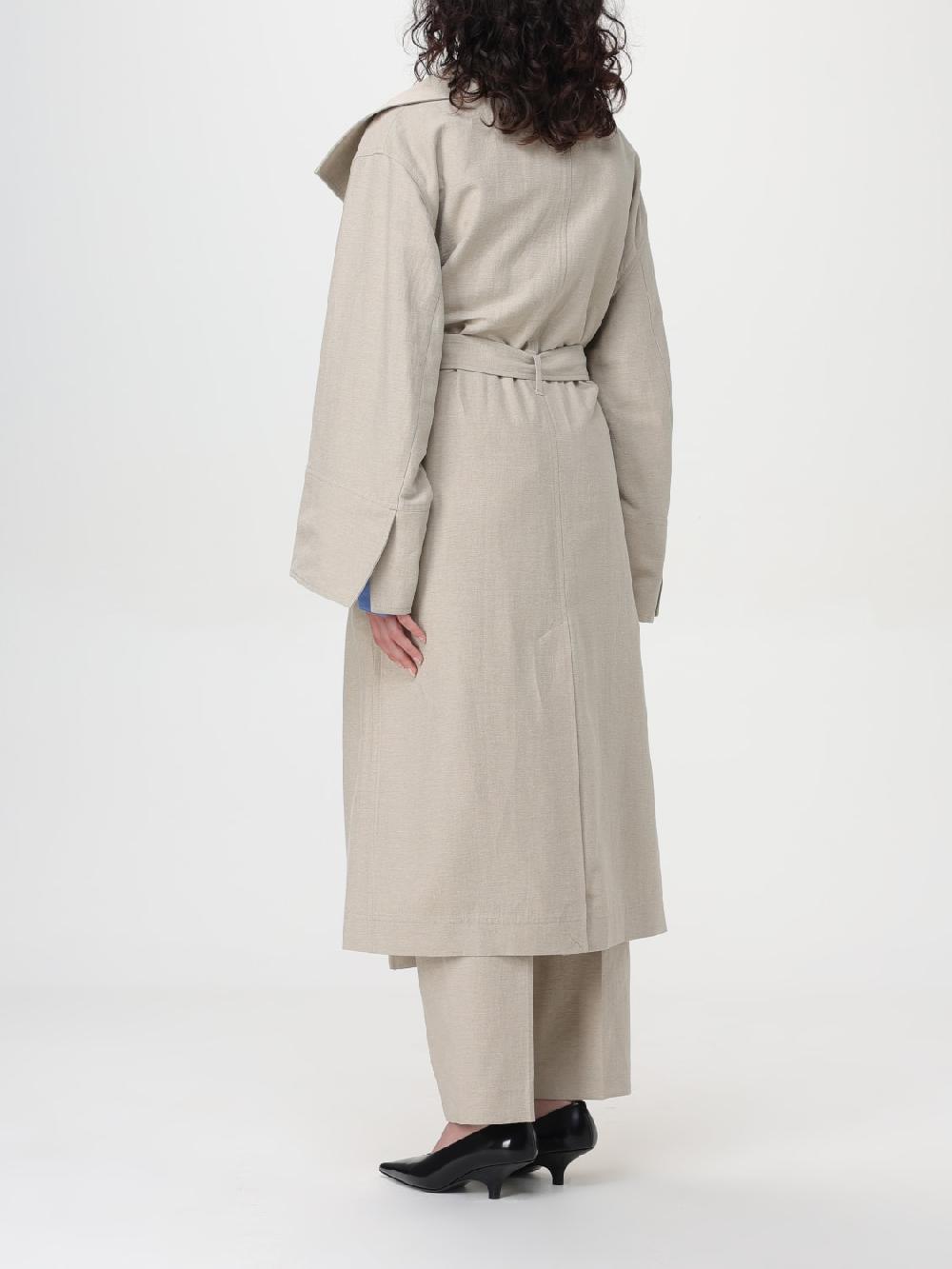 Giglio Cappotto A Vestaglia Di Lino E Cotone Toteme