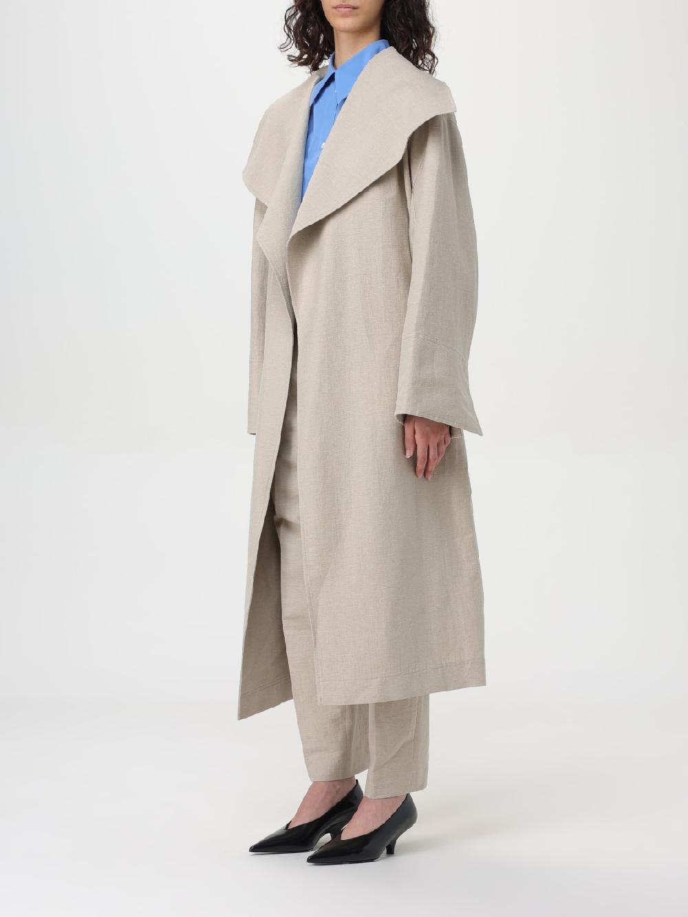 Giglio Cappotto A Vestaglia Di Lino E Cotone Toteme